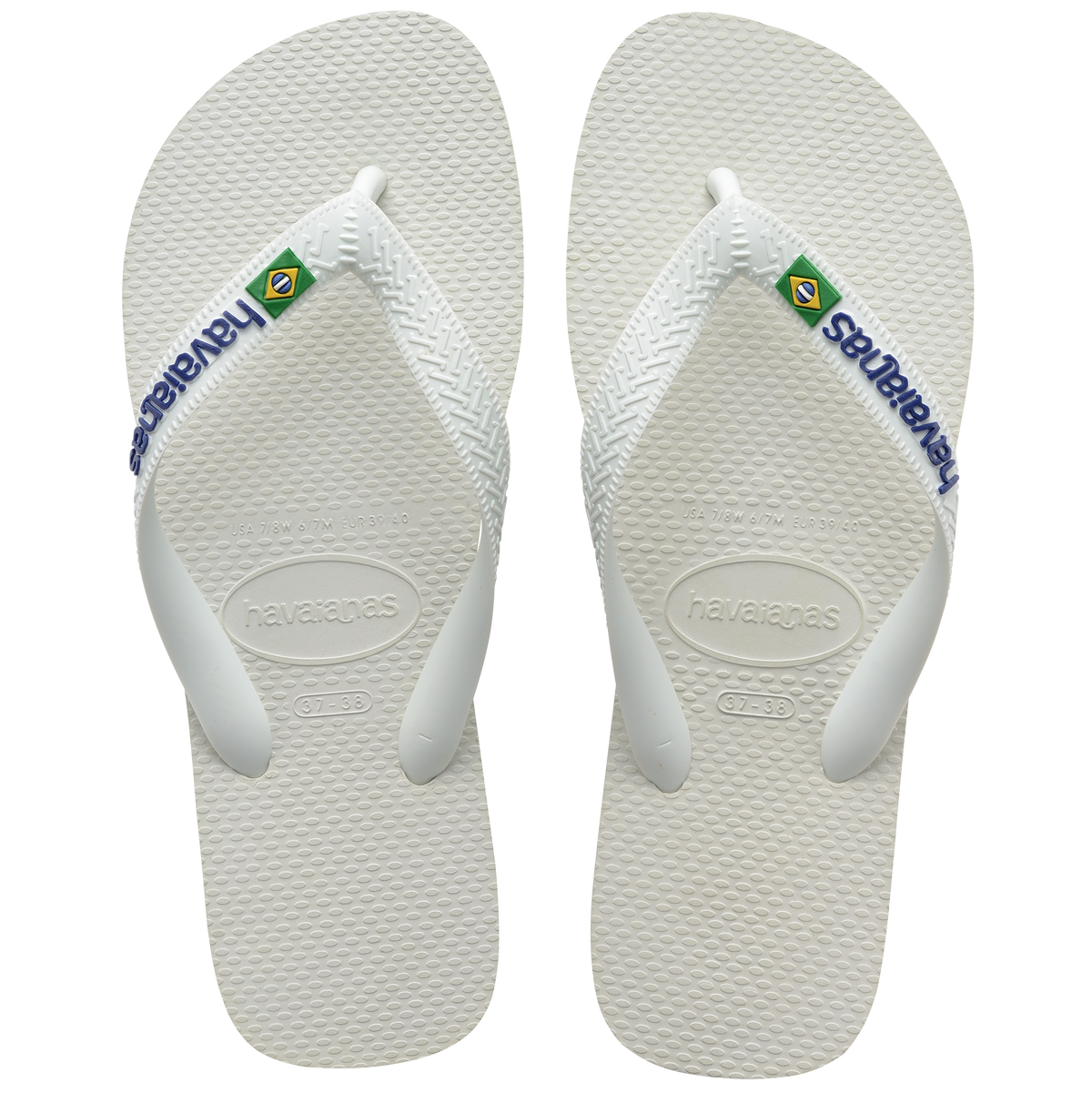 Sandalia Hombre Brasil Havaiana Blanco