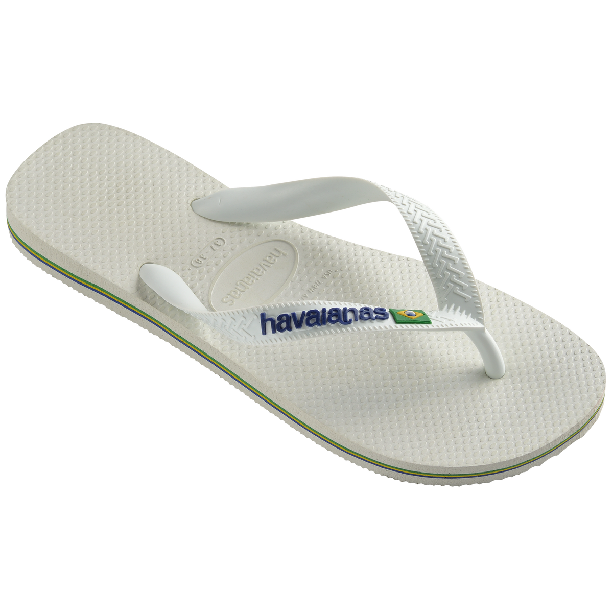 Sandalia Hombre Brasil Havaiana Blanco