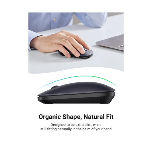 Mouse Inalambrico Ultra-Slim Gris Oscuro UGREEN MU001