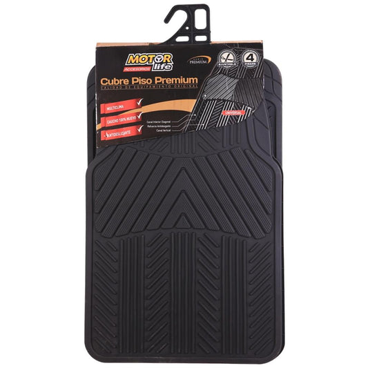 Cubrepiso Auto Premium Set De 4 Unidades Motorlife