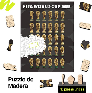 Puzzle 300 piezas FIFA 2026 360° Trofeo L30 Core