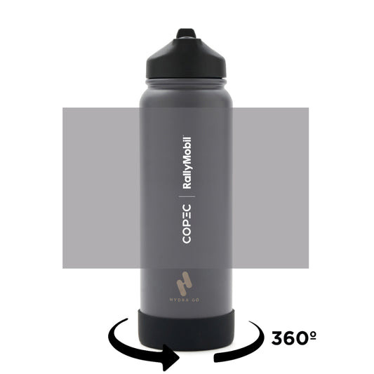 Botella Hydrago Gris Oscuro Rally Mobil