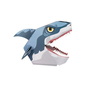 Combo 3 Títeres de Mano 3D Unicornio, Dinosaurio y Tiburón Para Armar