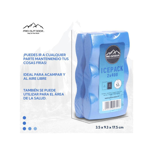 Icepack Duro 2x400 Gramos Pro Outdoor