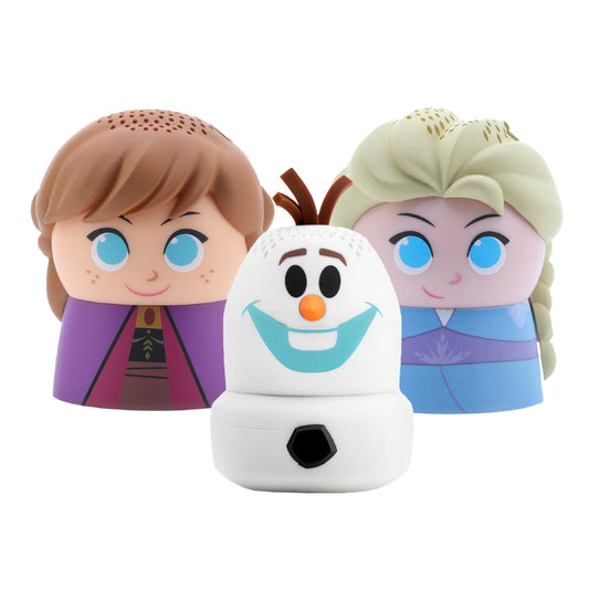 Combo Parlante Bluetooth Portatil Bitty Boomers Disney Froozen Anna, Elsa y Olaf