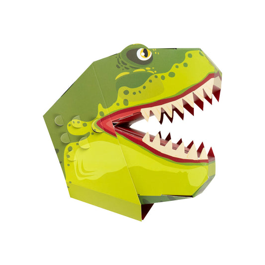 Combo 3 Títeres de Mano 3D Unicornio, Dinosaurio y Tiburón Para Armar