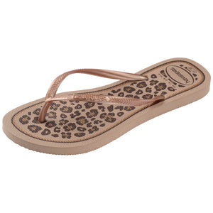 Havaiana Slim Animals Rose Gold/Rose Gold Mujer Dorado Sandalia