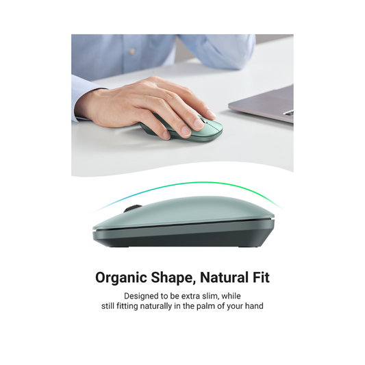 Mouse Inalambrico Ultra-Slim Verde Claro UGREEN MU001