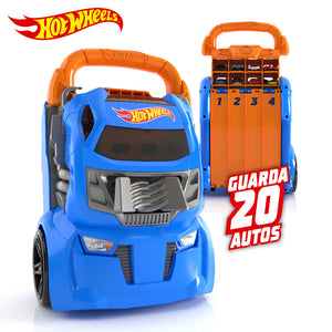 Hot Wheels Porta Auto Con Lanzador 3X1