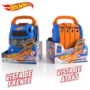 Hot Wheels Porta Auto Con Lanzador 3X1