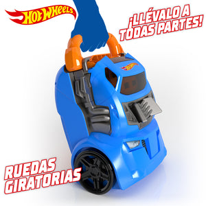 Hot Wheels Porta Auto Con Lanzador 3X1