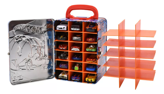 Caja Metálica Portautos Hot Wheels
