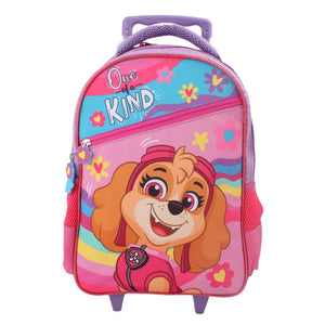 Combo Escolar Paw Patrol Girl: Set 3 Piezas con Ruedas + Toma Jugo 3D