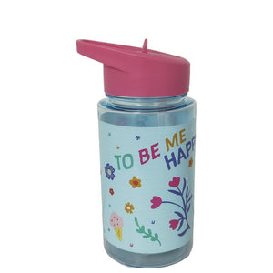 Combo 4 Botellas Infantil 500ML con Bombilla Hello Kitty, Minnie, Mickey, Hot Wheels
