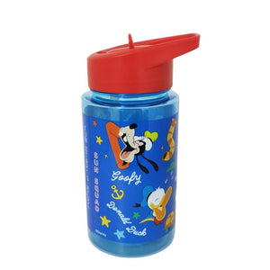 Combo 4 Botellas Infantil 500ML con Bombilla Hello Kitty, Minnie, Mickey, Hot Wheels