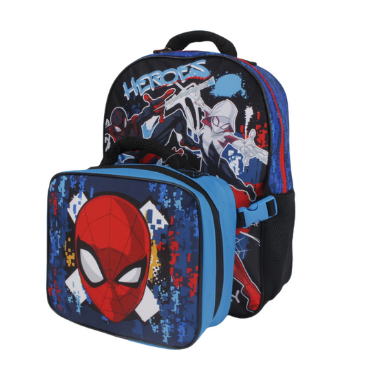 Pack Mochila Con Lonchera Spiderman
