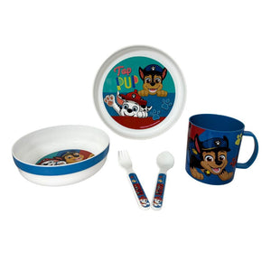 Set Vajillería Infantil 5 Piezas Paw Patrol Boy