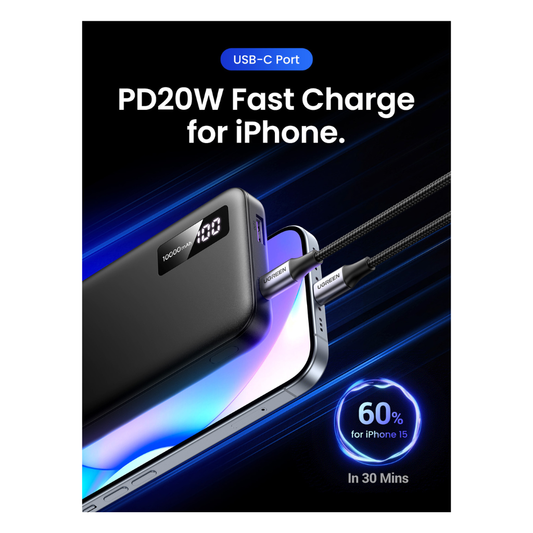 Batería Portátil 10.000mAh Carga Rápida PD20W UGREEN PB311