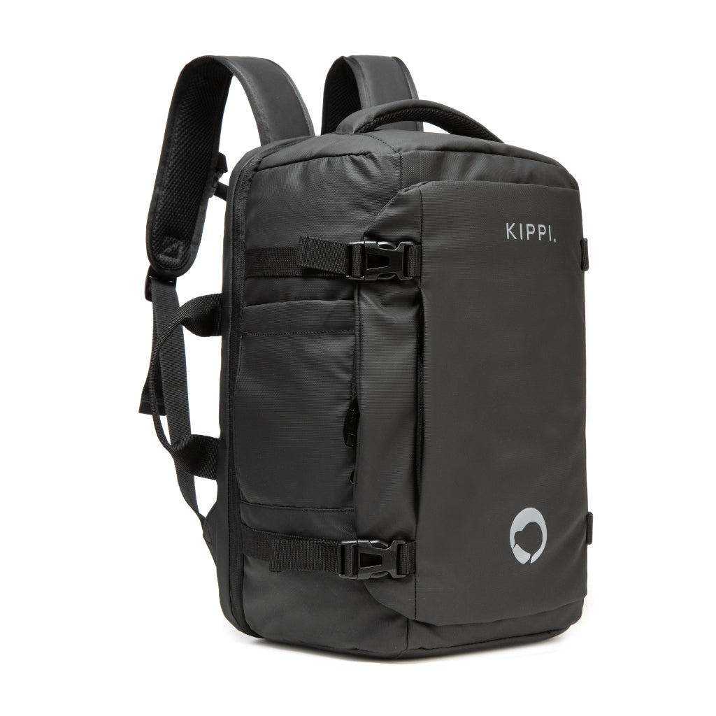 Mochila de Viaje Cabina Kippi Negro Resistente al Agua