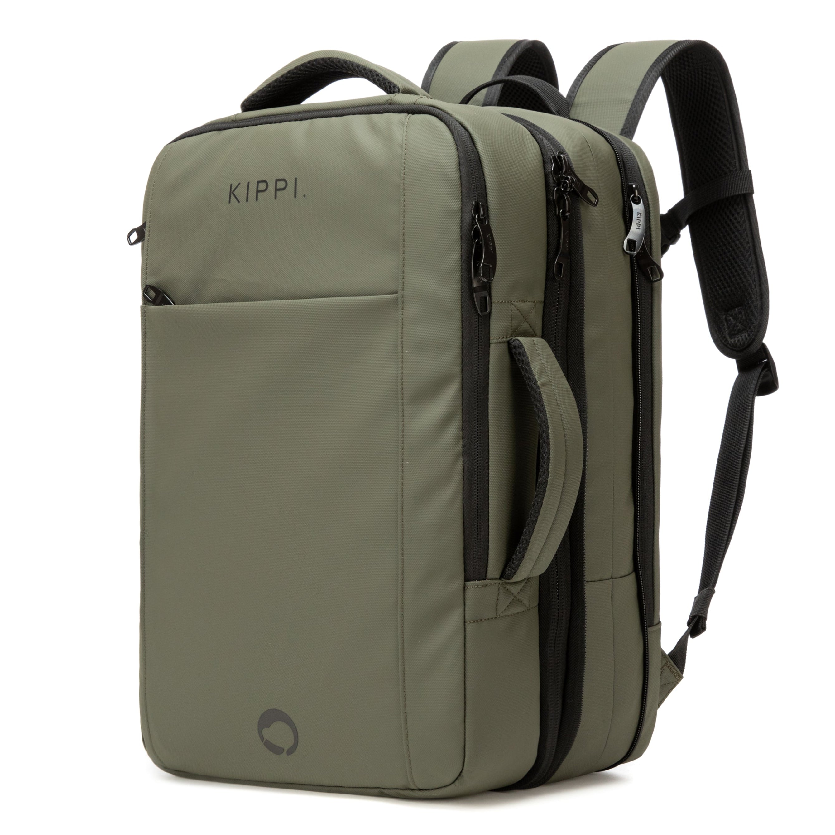 ✈️Mochila Viaje Viral 45L Kippi. Expandible Cabina. Olive Green