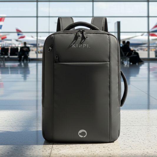 ✈️Mochila Viaje Viral 45L Kippi Negro. Expandible Cabina