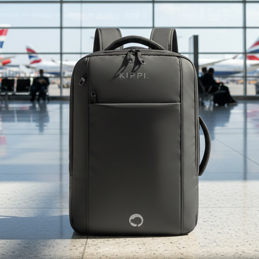 ✈️Mochila Viaje Viral 45L Kippi Negro. Expandible Cabina