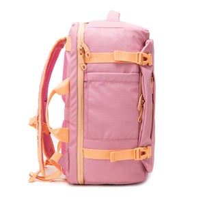 Mochila de Viaje Viral Cabina 45L. Kippi Rosada. Resistente al Agua