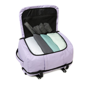 Mochila de Viaje Viral Cabina 45 L. Resistente al Agua. Kippi Lila