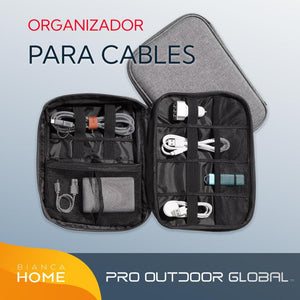 Organizador De Cables De Viaje Pro Outdoor Gris