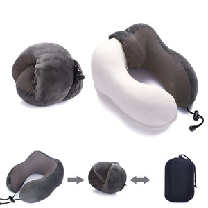 Kit Almohada Memory Foam, Antifaz y tapones para oidos