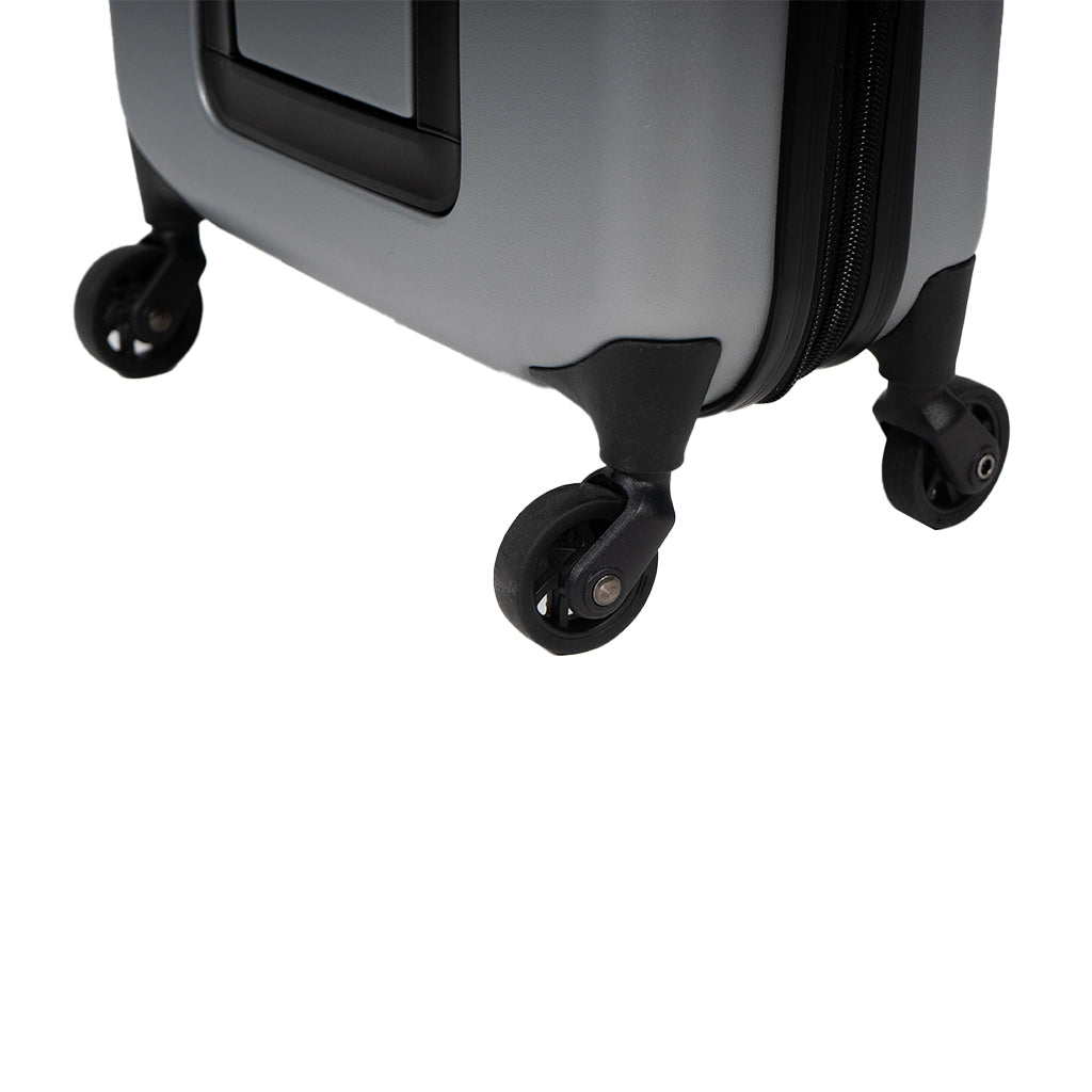 Maleta Cabina Gout Plegable Ultra Compacta Gris Claro
