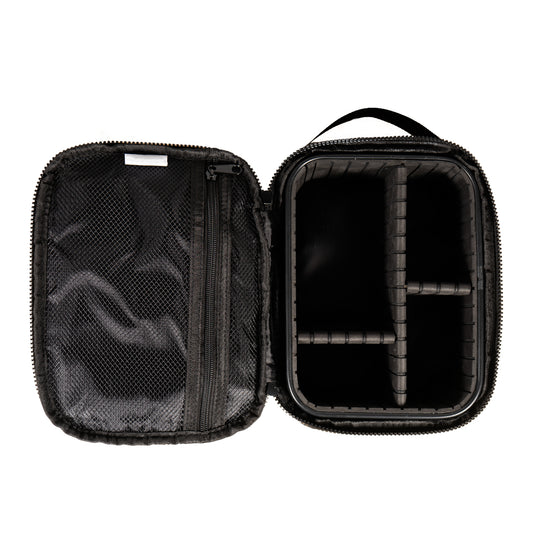 Combo Organizador de Viaje y Cosmetiquero 24cm x 18cm Gout Negro y Toalla de Playa Redonda 150 cm Colores surtidos.