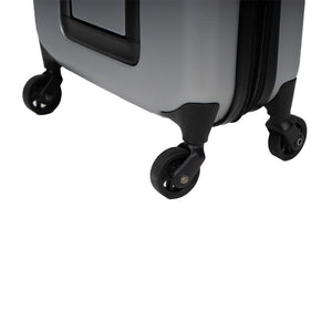 Combo Mochila Viaje 40L Premium Grey + Maleta Cabina. Expandible Compacta Gris Claro Gout