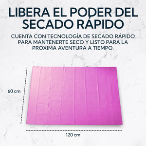 Toalla Microfibra Terry 60x120 cm Morada Pro Outdoor