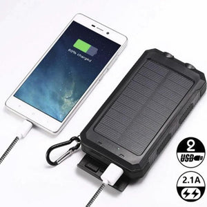 Batería Externa Power Bank Solar 10.000 mAh Pro Outdoor