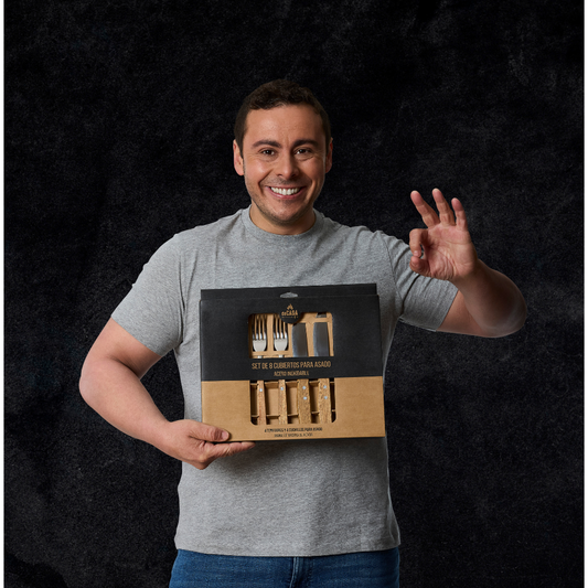 Set 8 Cubiertos Asado (4 Personas) 90 años