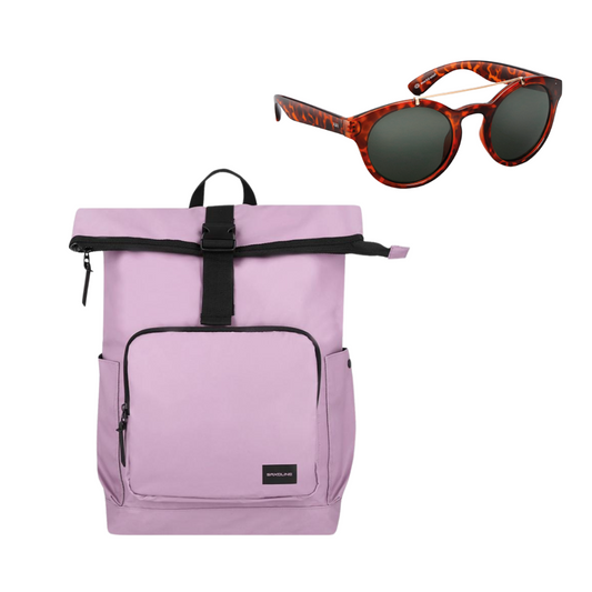 Combo 50% OF: Mochila Preston Lila + Lentes de Sol Rotter & Krauss