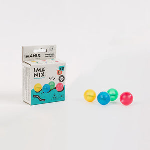 Combo Imablock Tobogán 100 Piezas + Imanix Led 4 Balls