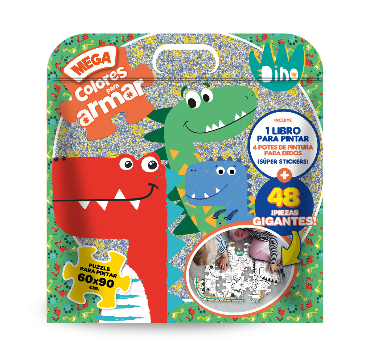Mega Colores Para Armar Dino
