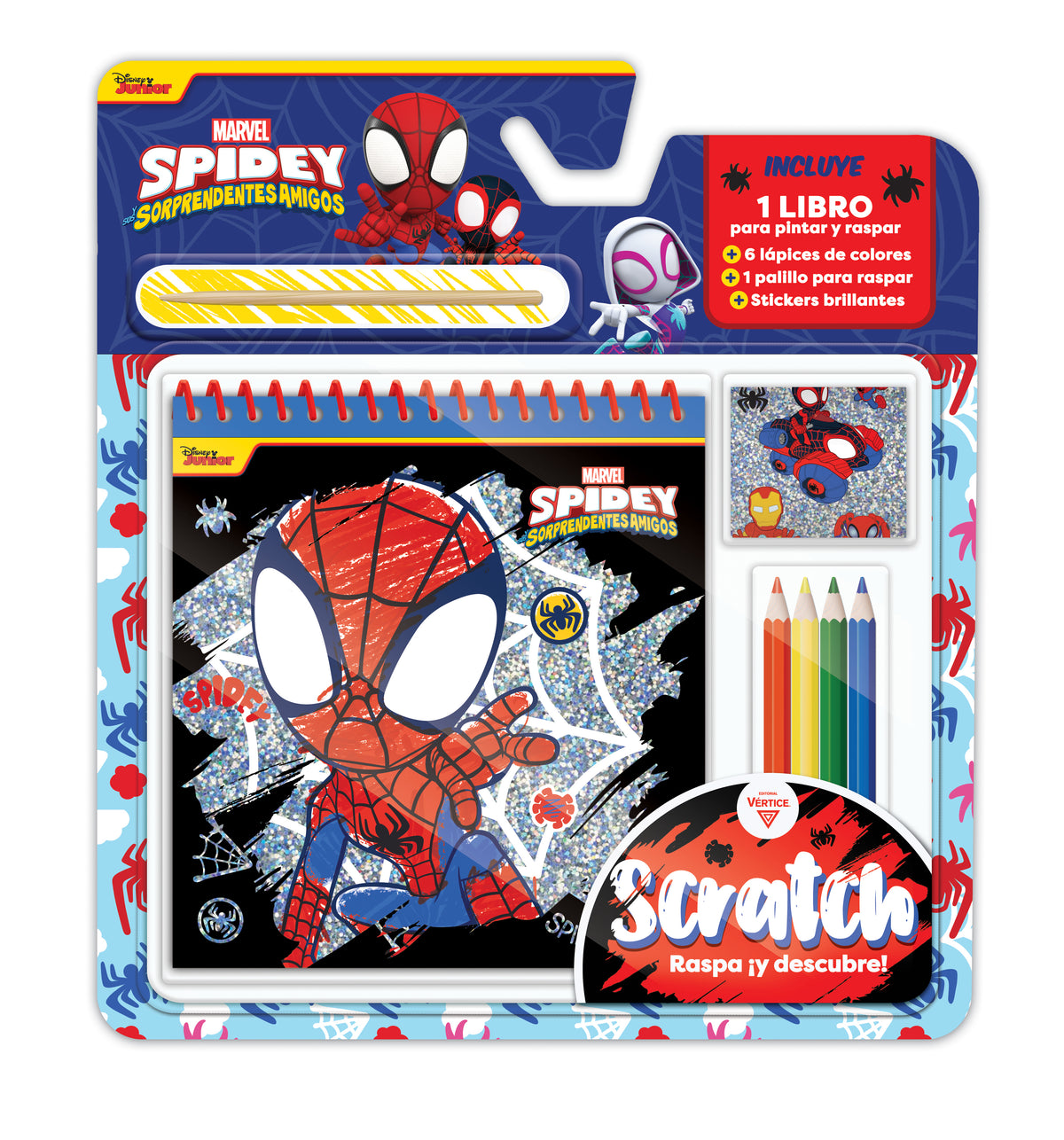 Blister Scratch Spidey & Friends