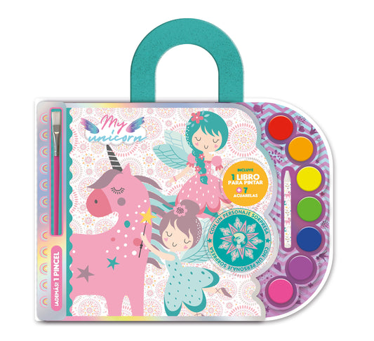 Set Acuarelas Unicornios