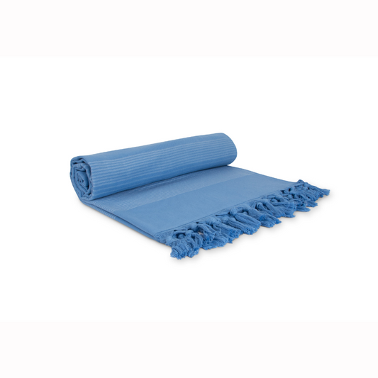 Toalla Playa Turca 80x160Cm Azul