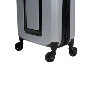 Combo Maleta Cabina Expandible-Plegable Ultra Compacta Gris Claro y Mochila Viaje Viral Limited Edition 36L Ripstop Grey Impermeable y Expandible