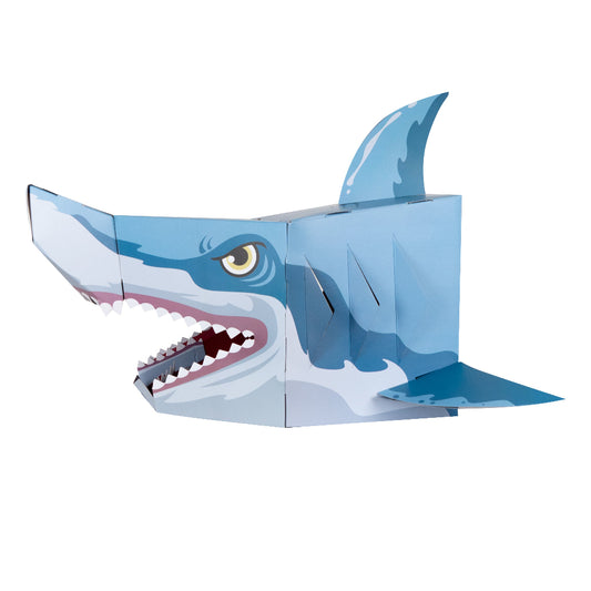 Máscara 3D Tiburón Para Armar
