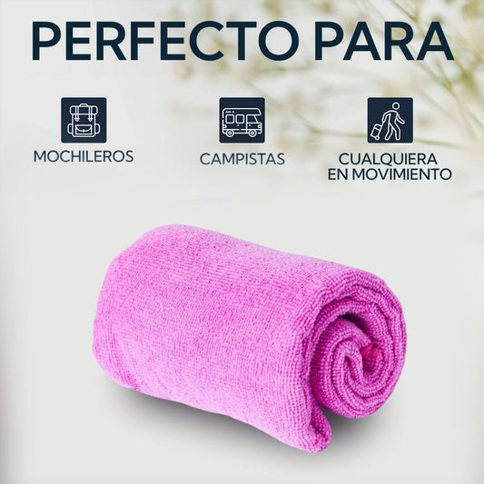 Toalla Microfibra Terry 60x120 cm Morada Pro Outdoor