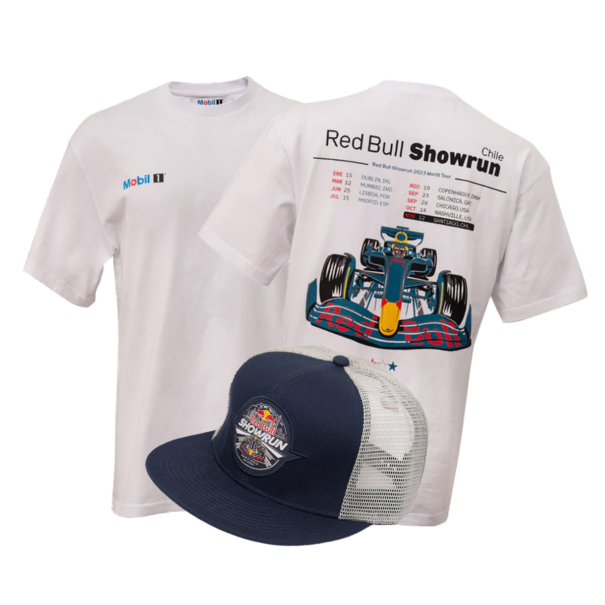 Combo Polera + Jockey Azul Red Bull Showrun 2023 - S