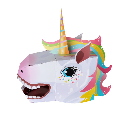 Máscara 3D Unicornio Para Armar
