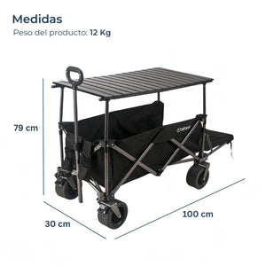 Carro De Arrastre 3 En 1 Outdoor Negro Bebesit