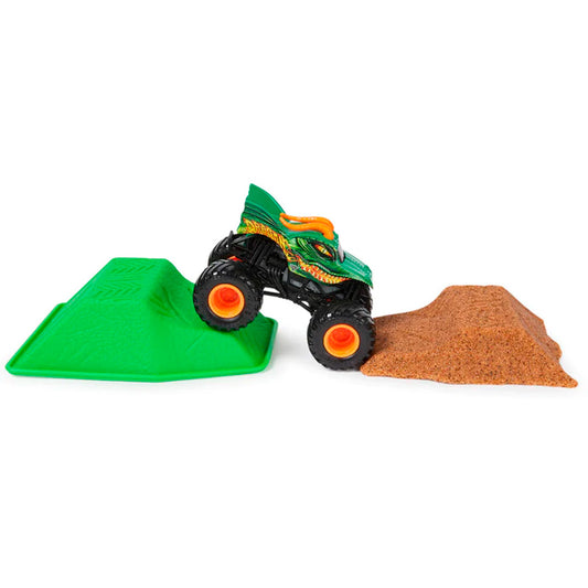 Monster Jam Set Veh + Kinetic Sand