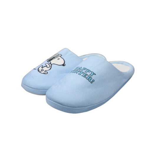 Pantufla Mujer Snoopy Celeste